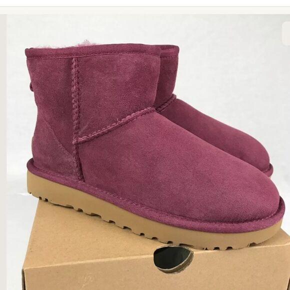 UGG Women's Classic Mini II BOUGAINVILLEA Boots - Picture 3 of 8